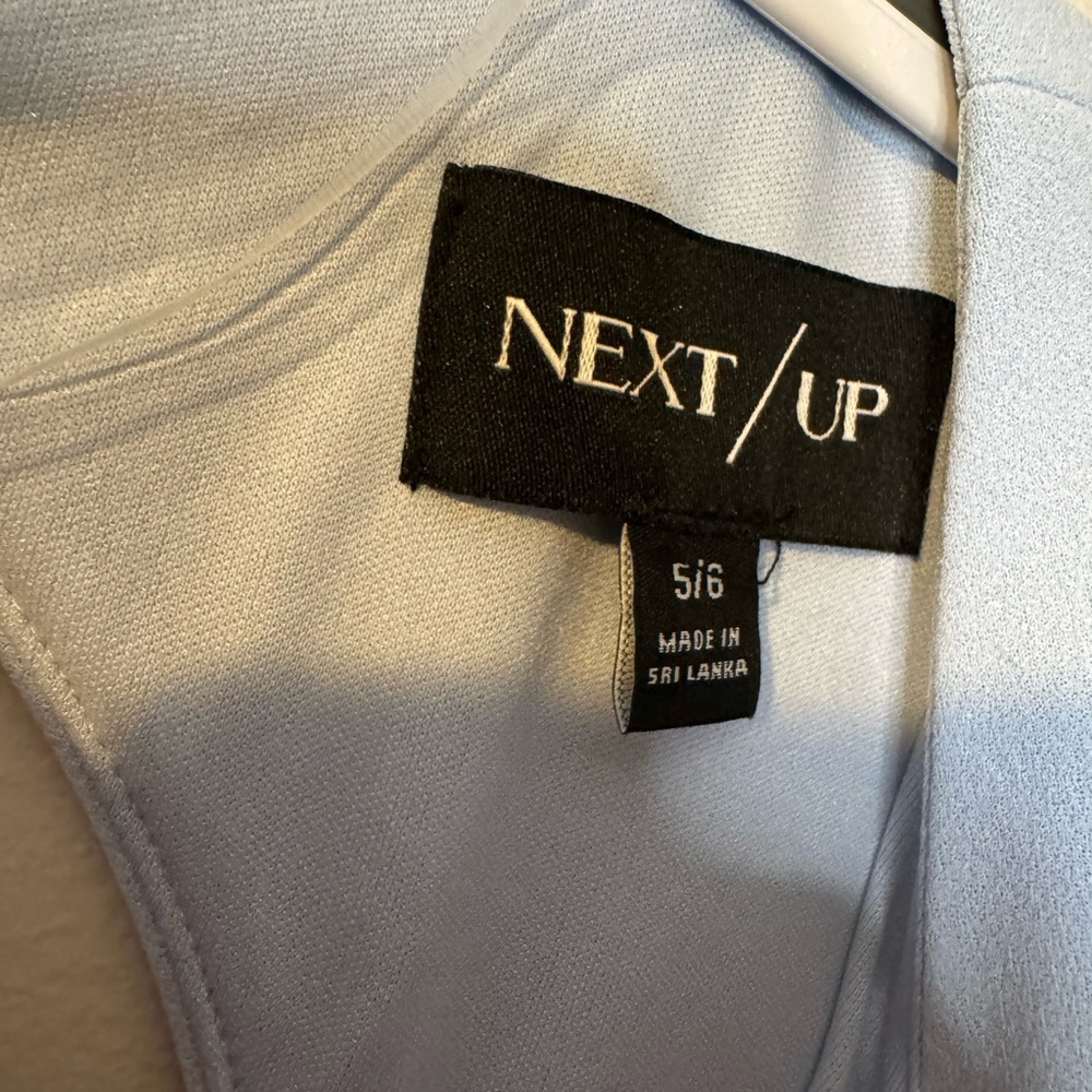 NWT Next Up light Blue Backless Dress with Ruffles - Picture 2 of 10